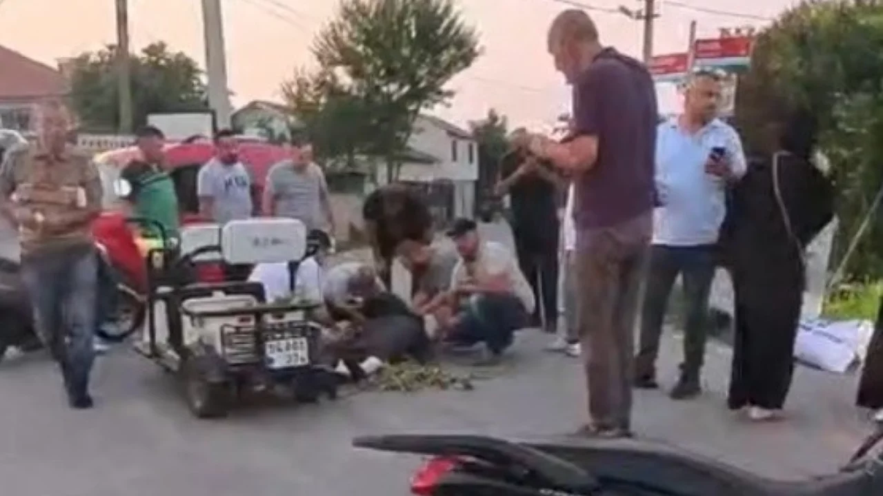 3 tekerlekli bisikletten d&uuml;şerek ağır yaralandı