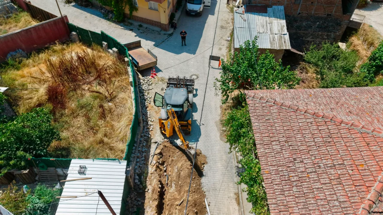 Bursa'nın yazlık mahallesi doğalgaza kavuşuyor