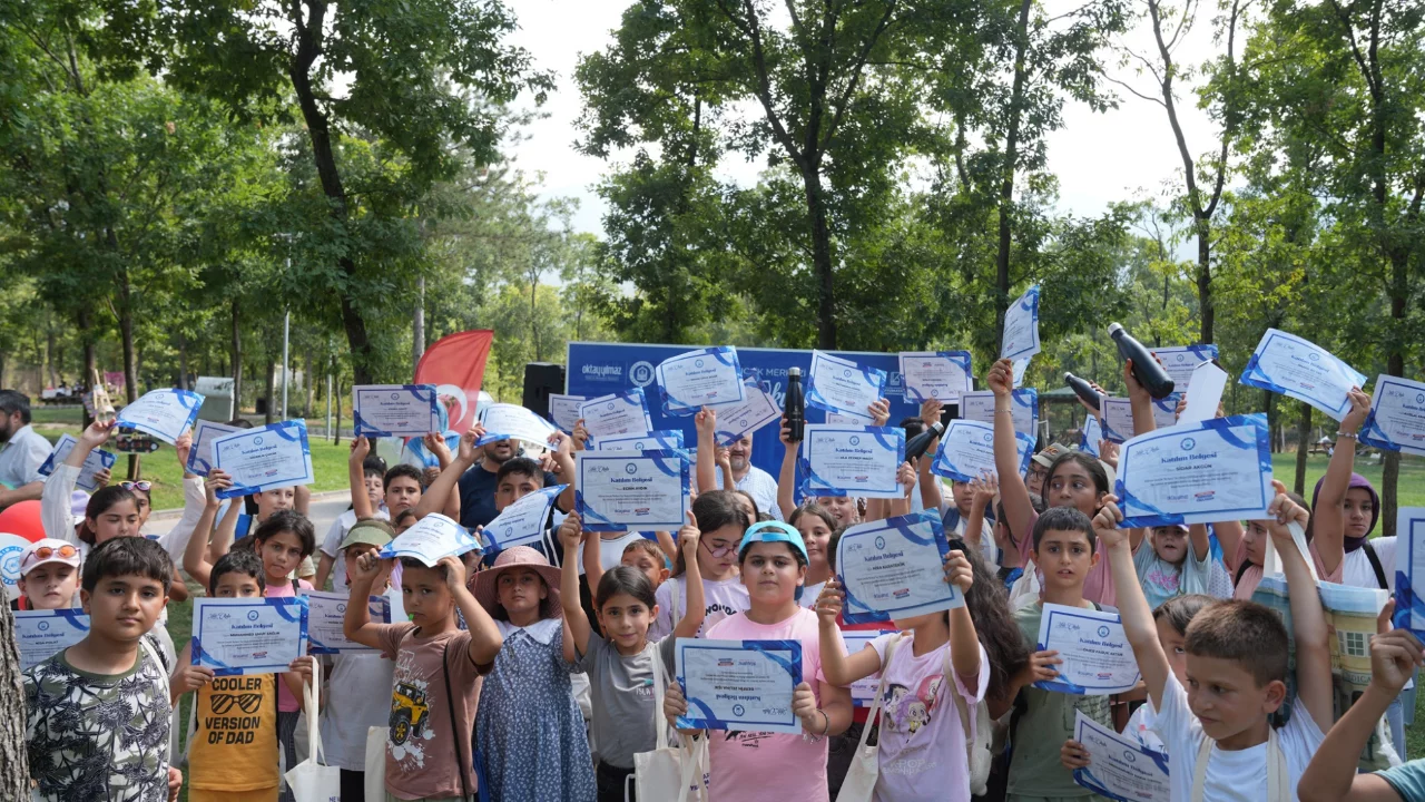 Bursa'da çocukların yaz coşkusu! 224 öğrenci mezuniyet pikniğinde buluştu