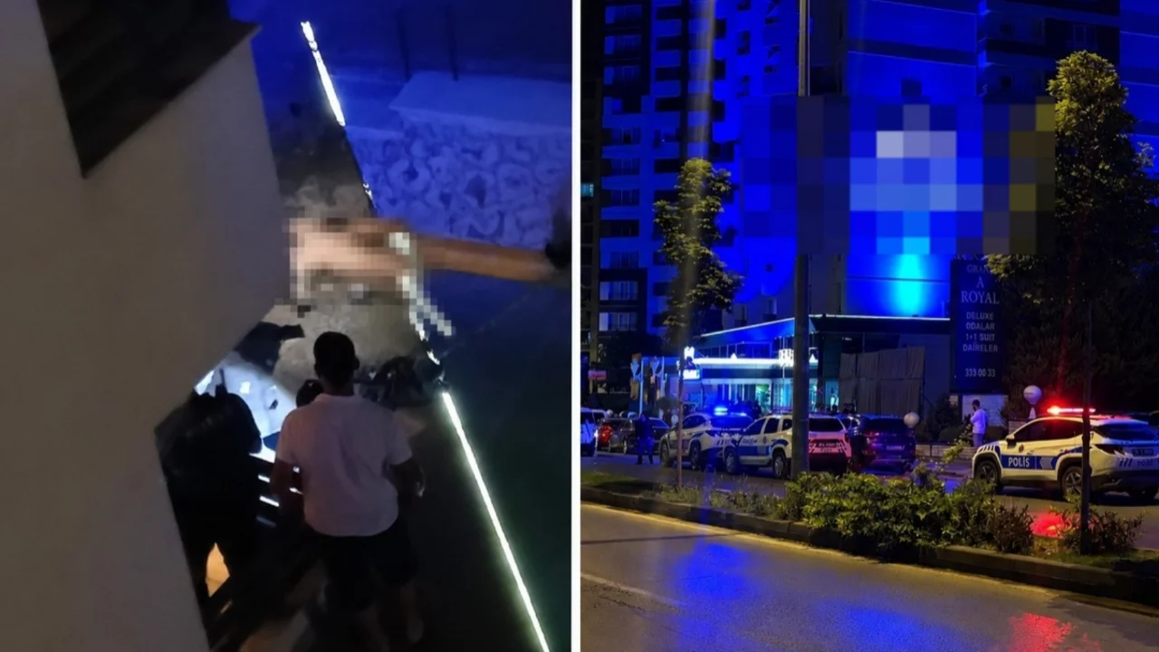 Tartıştığı kadını 5'inci kattan aşağı attı! Otelde dehşet anları
