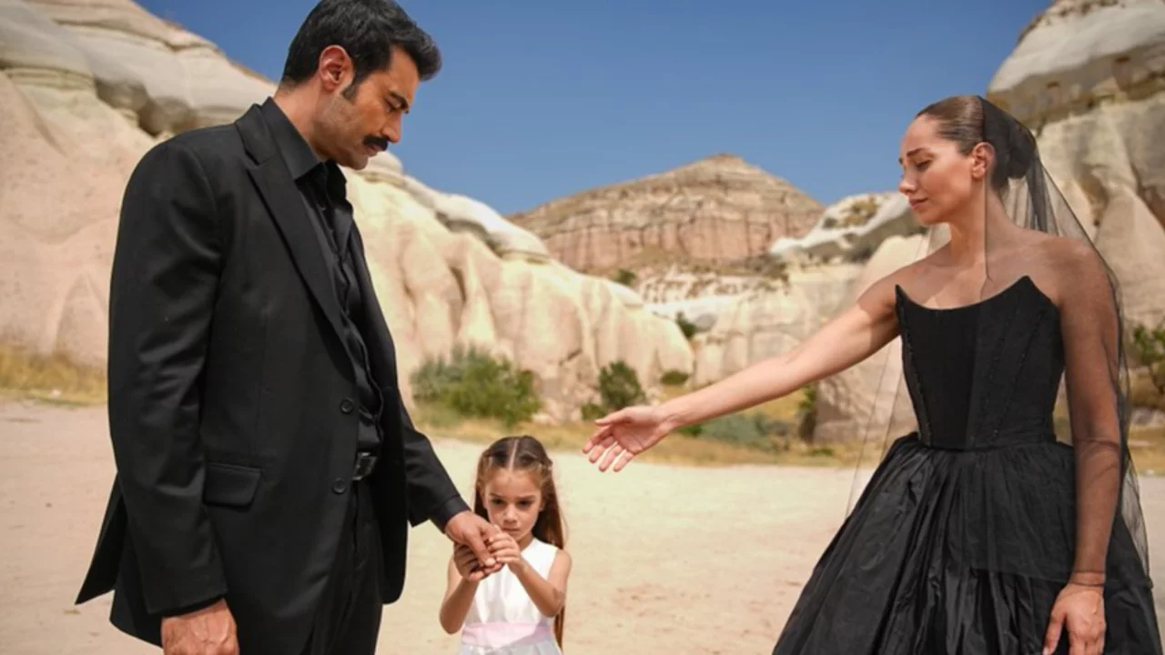 Sevdan Bir Ateş dizisinden ilk tanıtım geldi! Özge Özacar'ın siyah gelinliği olay oldu 