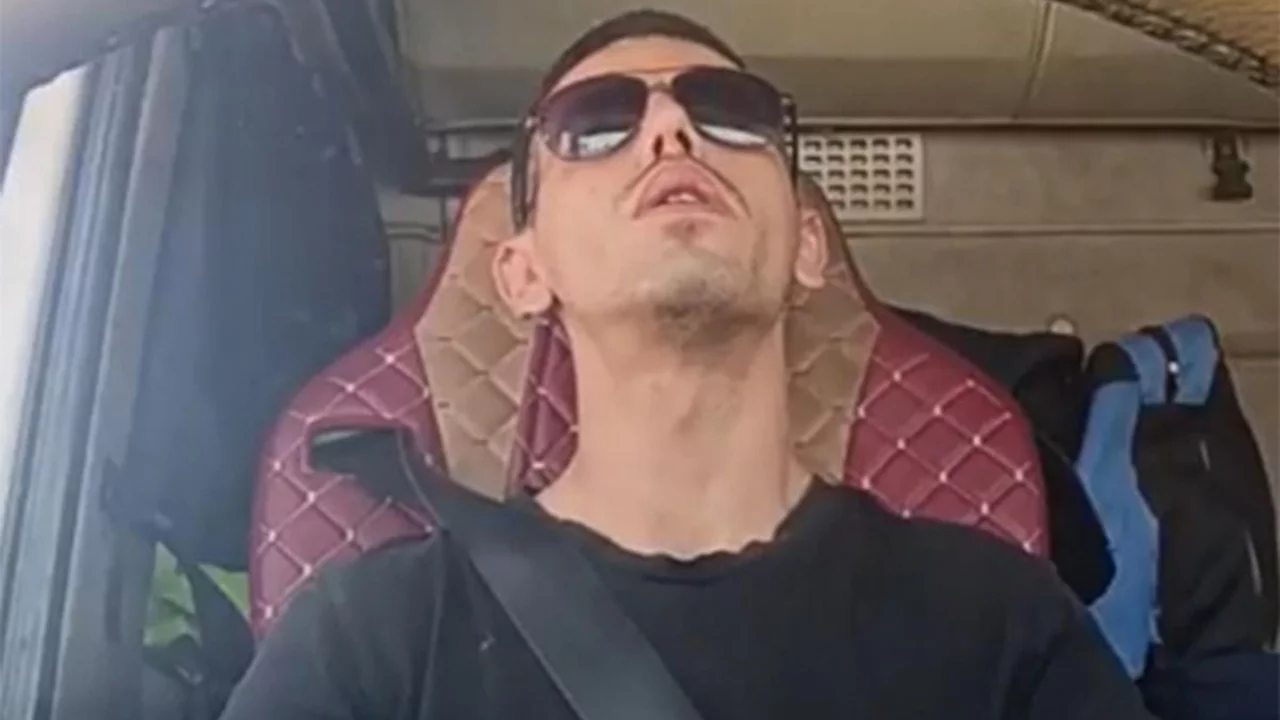 Yanarak can veren TIR şoförünün son görüntüleri ortaya çıktı!