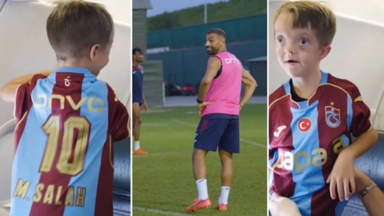Trabzonspor'un Salah'a s&uuml;rpriz videosu sosyal medyada beğeni topladı