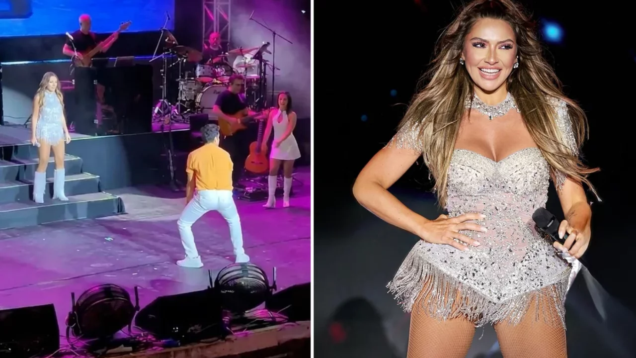 Hadise konserde dans eden hayranını sahneye çıkardı! "Kıvır be" Sözleri geceye damga vurdu