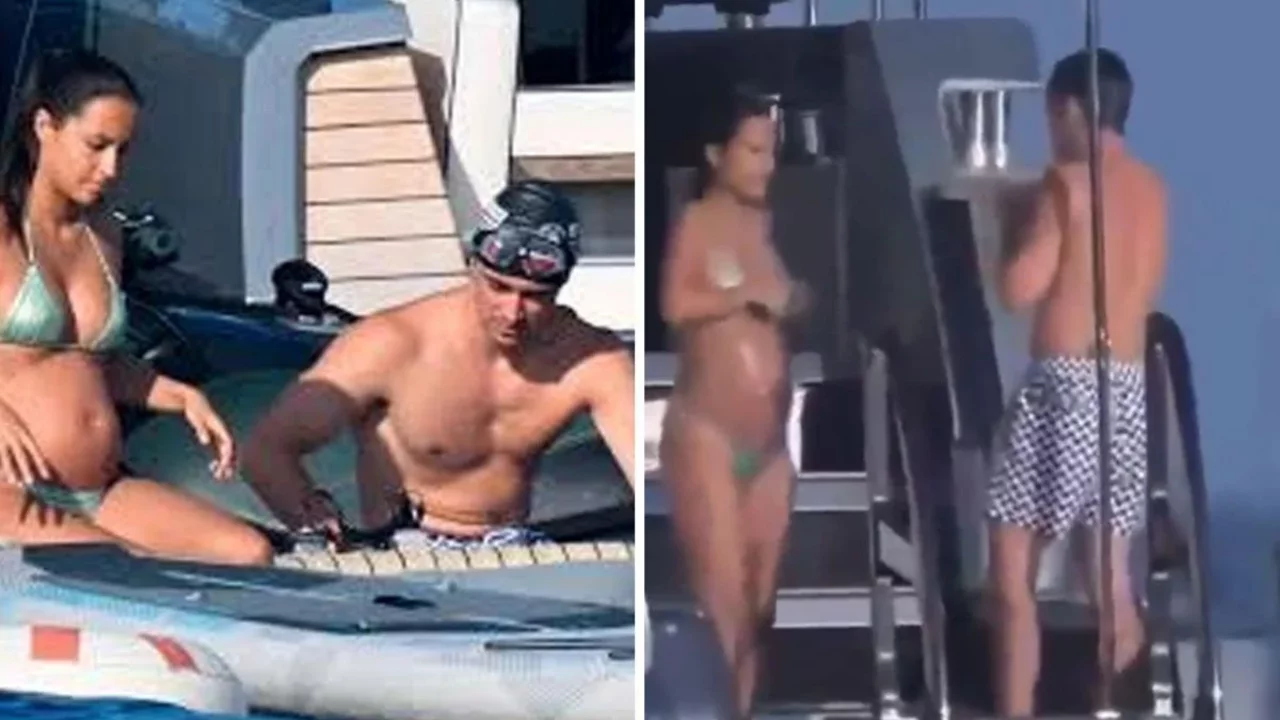 Charles Leclerc'in hamile eşiyle g&ouml;r&uuml;nt&uuml;leri g&uuml;ndem oldu! Yat anındaki hareketi tepki &ccedil;ekti