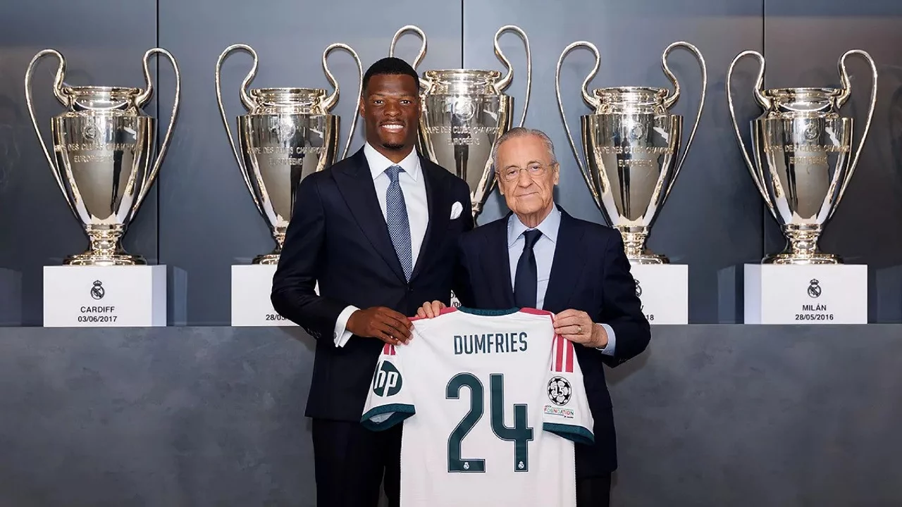 Dumfries, Real Madrid'e imzayı attı