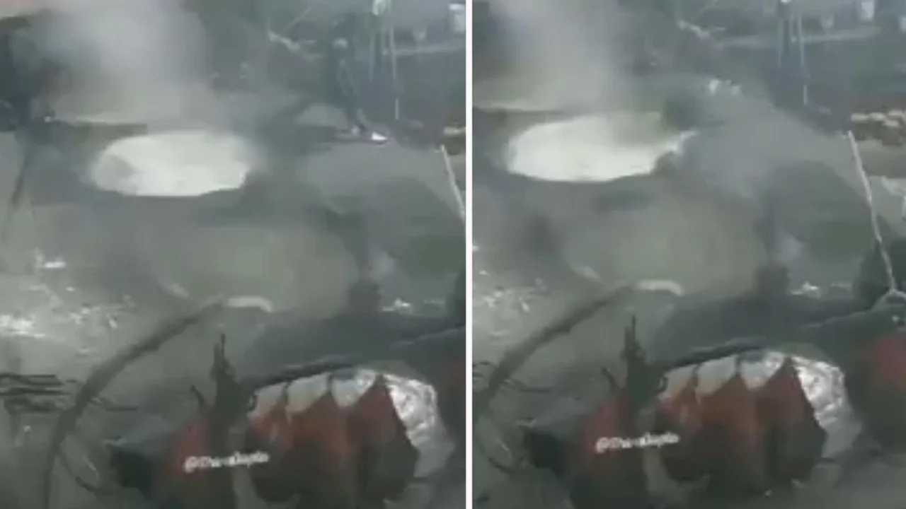 Kazanın i&ccedil;ine d&uuml;şen gen&ccedil; yanarak can verdi!