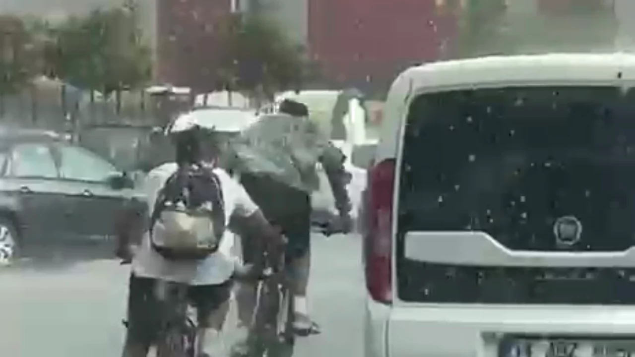 Bunaltıcı sıcakta yağmur s&uuml;rprizi