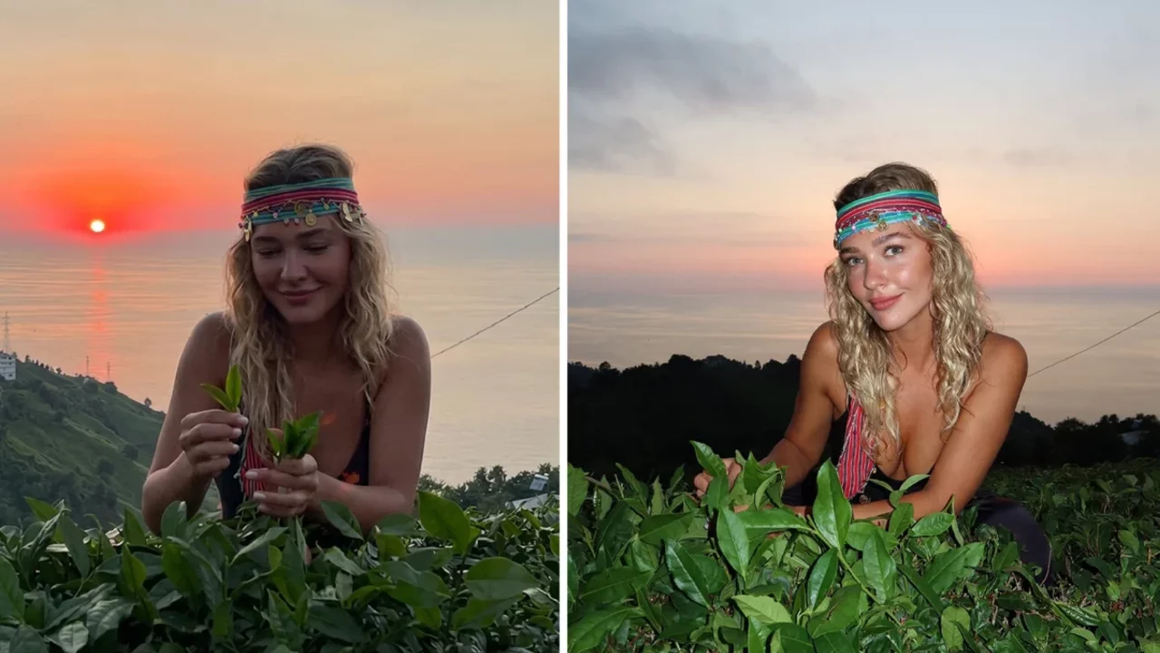 Melisa D&ouml;ngel Karadeniz'de k&ouml;y hayatına karıştı