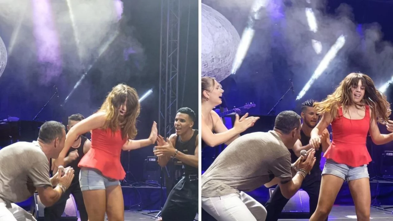 Mustafa Sandal'ın Ayvalık konserinde s&uuml;rpriz anlar! Hayranının isteğini sahnede geri &ccedil;evirmedi