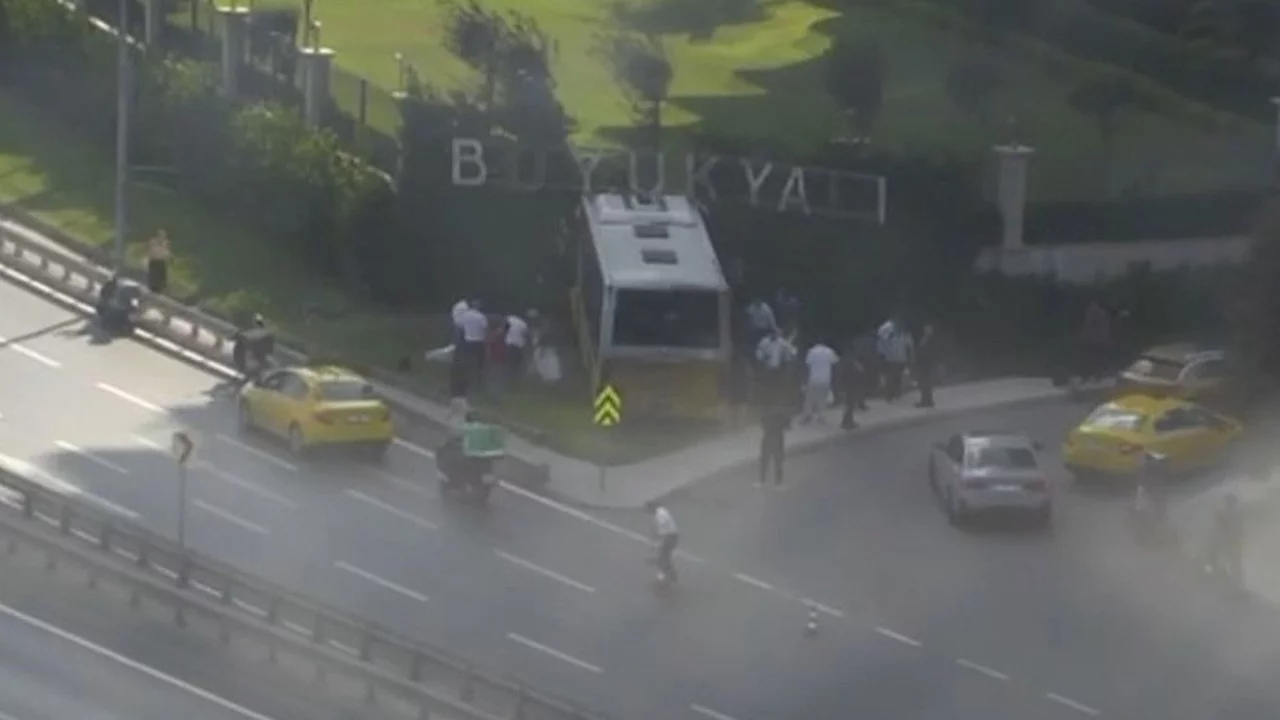 İETT otob&uuml;s&uuml; duvara &ccedil;arptı! Yaralılar var