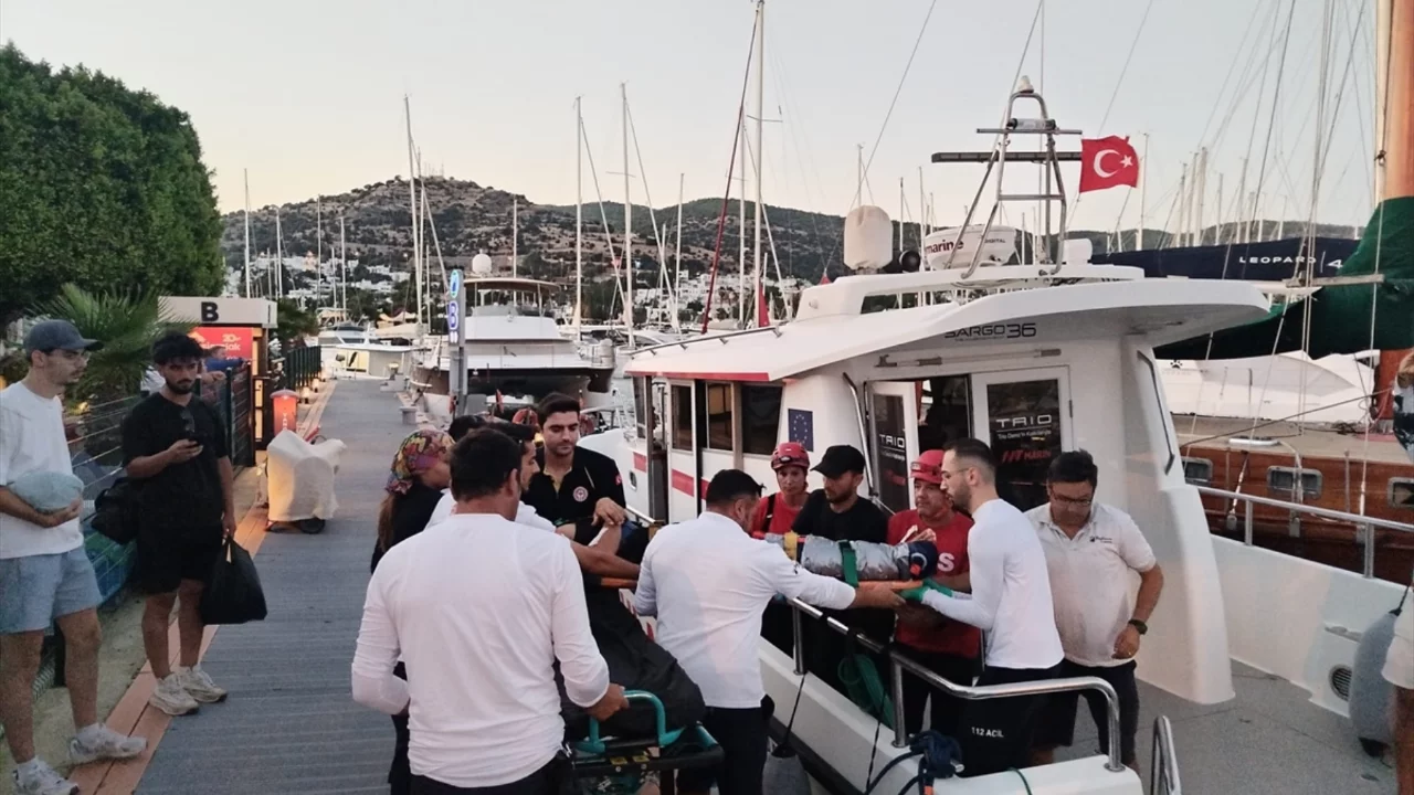 Bodrum'da koyda yaralanan 20 yaşındaki gen&ccedil; i&ccedil;in ekipler seferber oldu
