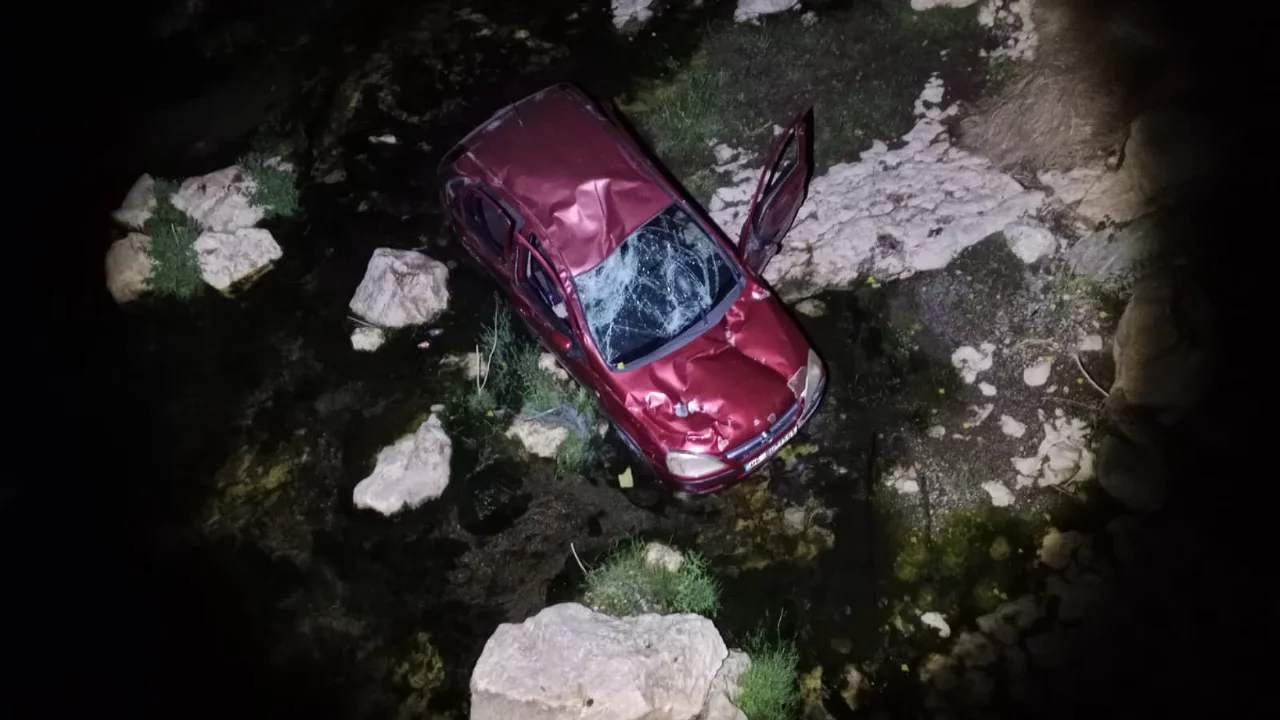 Otomobil &ccedil;aya u&ccedil;tu: 4 yaralı