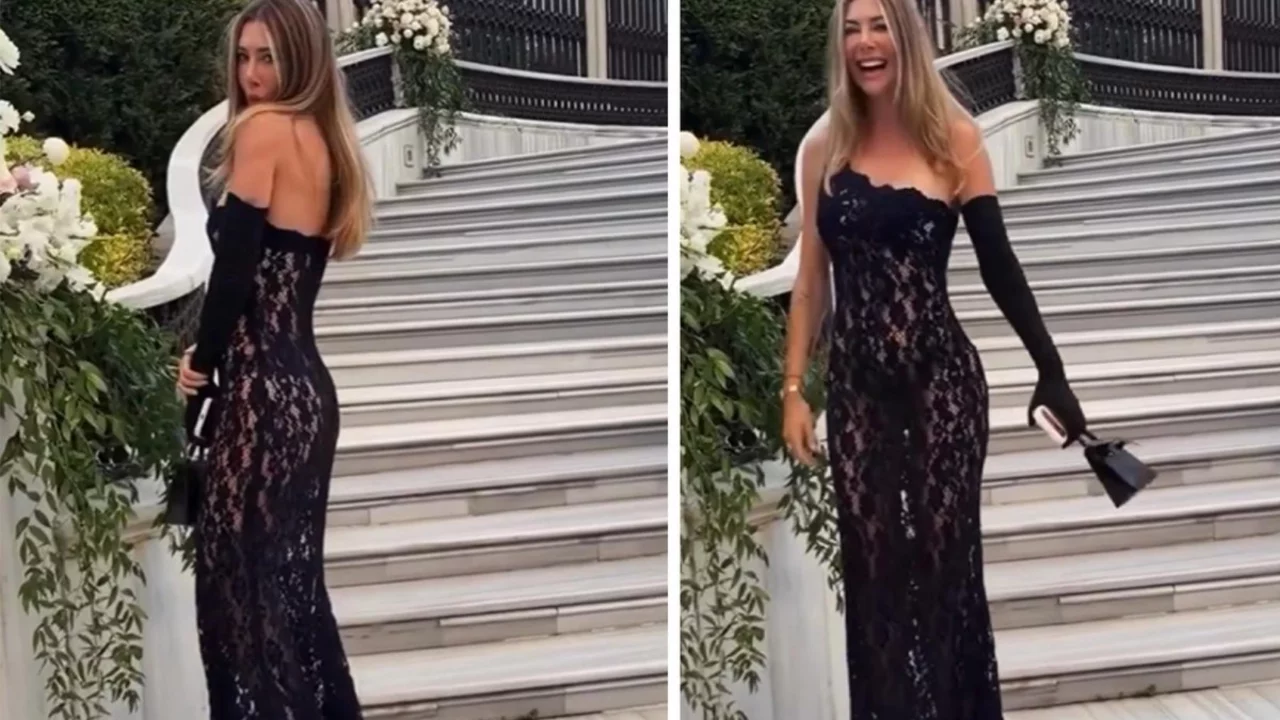Şeyma Subaşı d&uuml;ğ&uuml;nde sınırları zorladı! Transparan tarzıyla şaşırttı