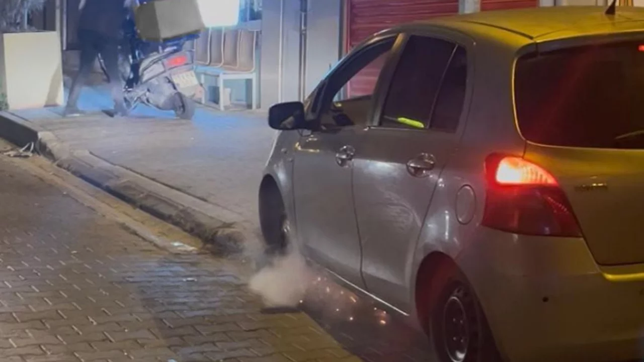 Alkollü sürücü jant üzerinde ters yönde seyretti