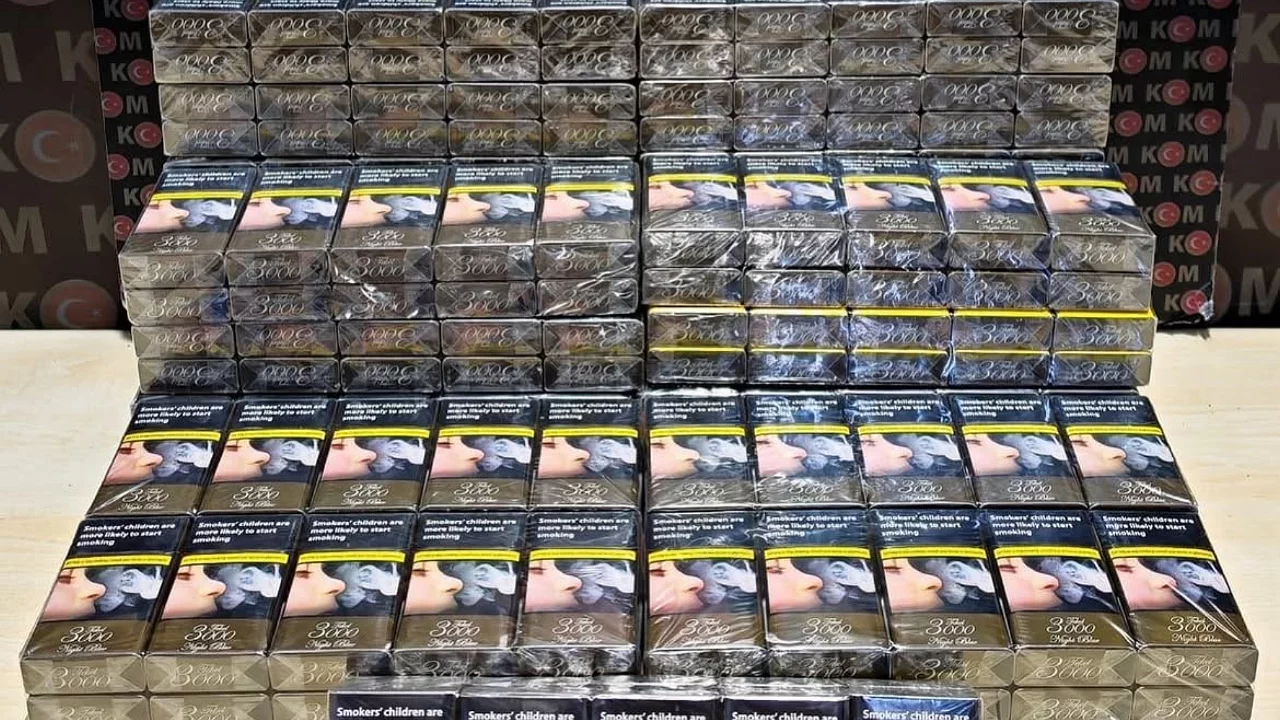 290 paket kaçak sigara ele geçirildi