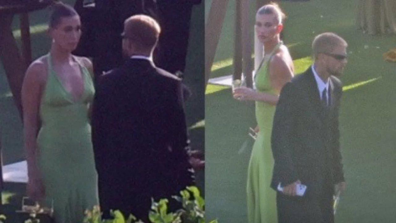 Justin ve Hailey Bieber'ın d&uuml;ğ&uuml;n gecesinde keyfi ka&ccedil;tı! Billie Eilish'in ağabeyinin t&ouml;reninde dikkat &ccedil;eken anlar