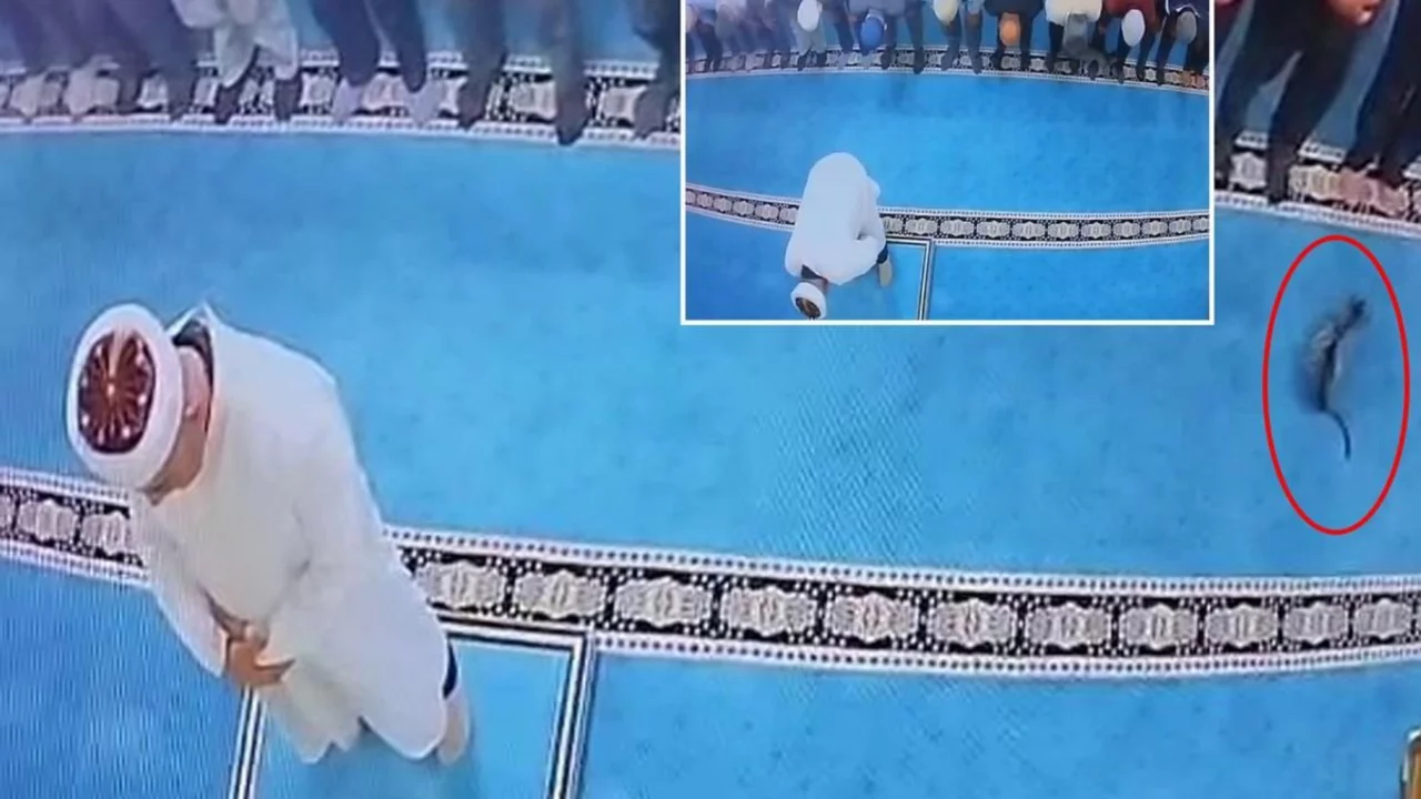 Namaz sırasında skandal hareket! Polis hemen harekete geçti