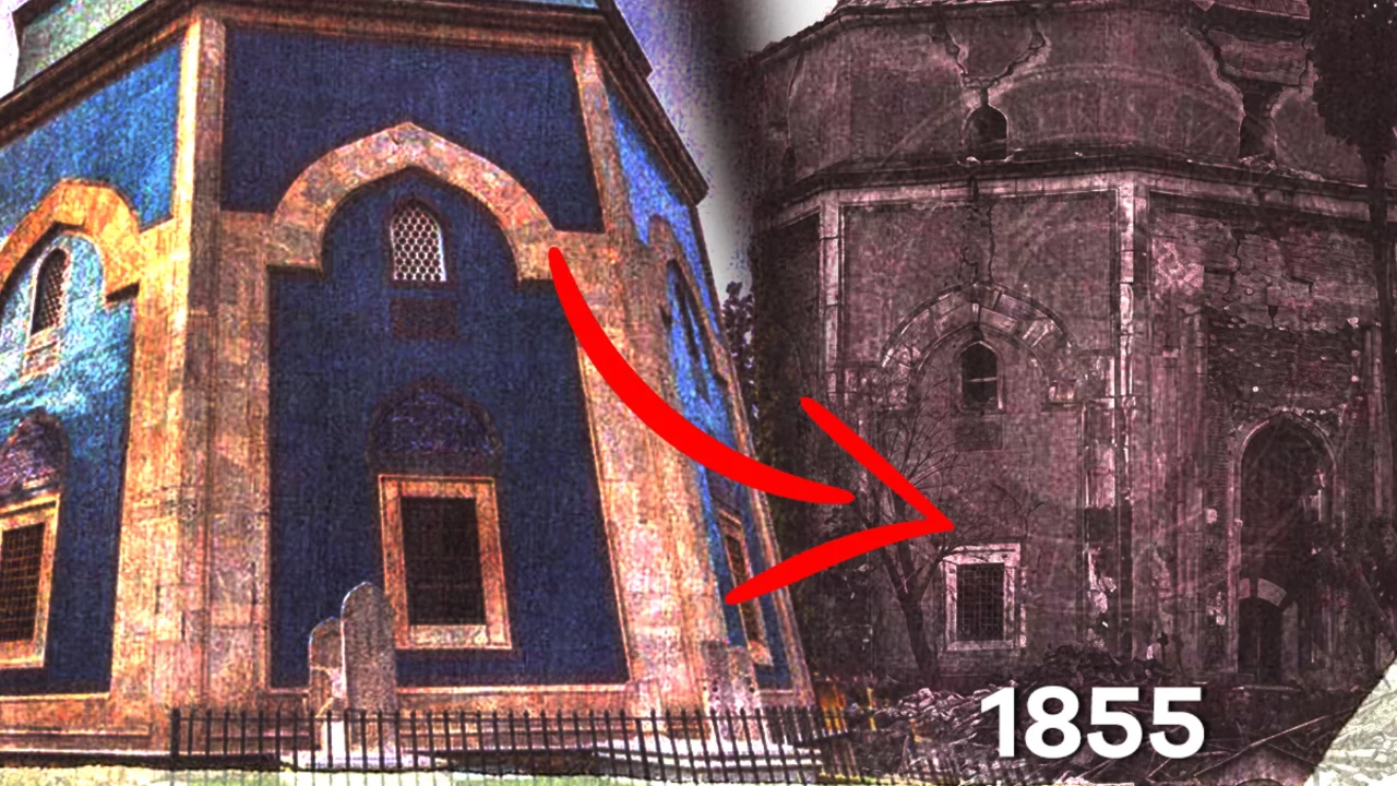 1855 depremi sonrası Bursa'nın simgesinden çarpıcı kare!