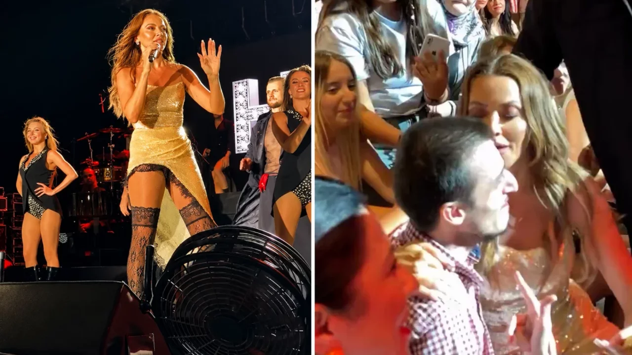 Hadise'den Bursa konserinde alkışlanacak hareket! Sahneden inip hayranının yanına gitti