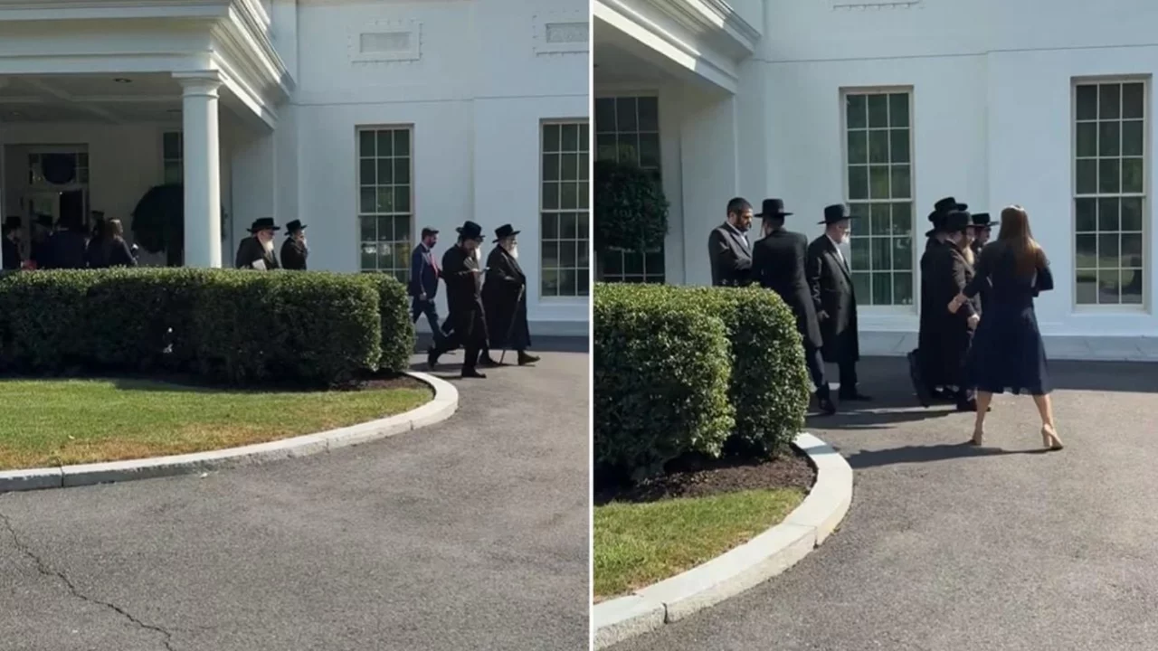 Trump'tan 47 yıl sonra bir ilk! Beyaz Saray'da Hasidik Yahudi dini liderlerini ağırladı
