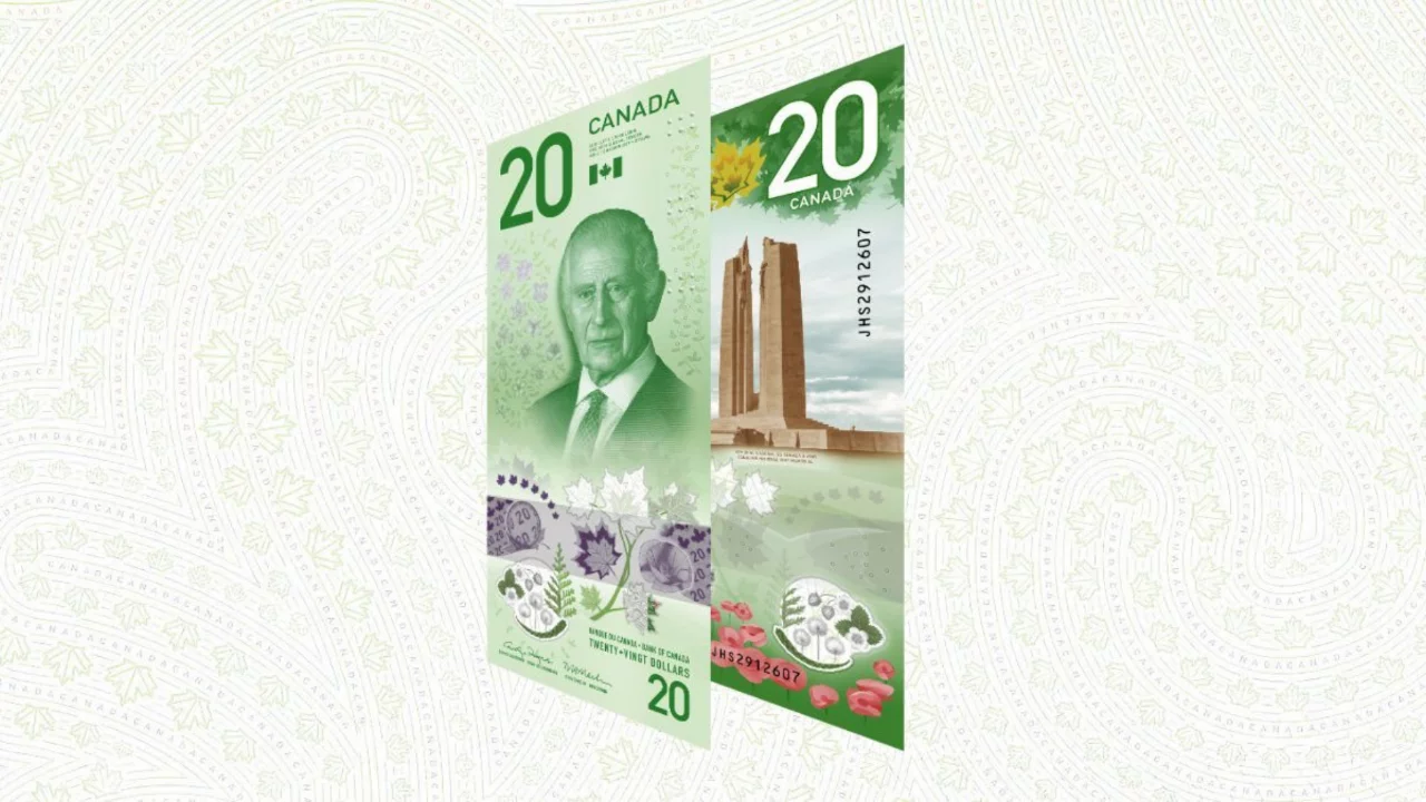 Kanada'da Kral Charles'lı yeni 20 dolar