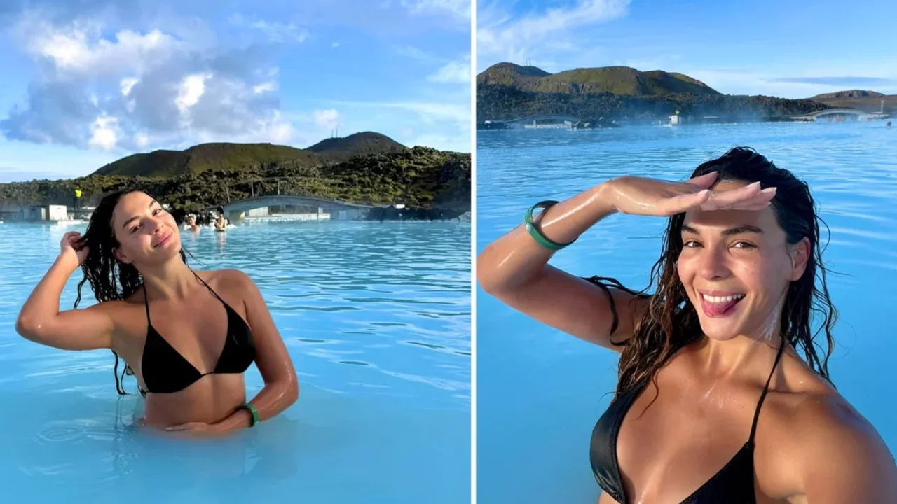 Ebru Şahin'den İzlanda'da b&uuml;y&uuml;leyen kareler! Tatil pozları sosyal medyayı hareketlendirdi