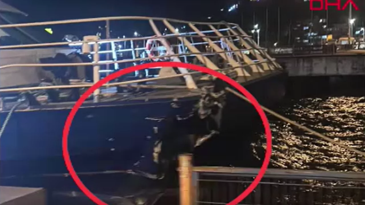 Bursa'da deniz otob&uuml;s&uuml; iskeleye &ccedil;arptı: Yolcular b&uuml;y&uuml;k panik yaşadı!