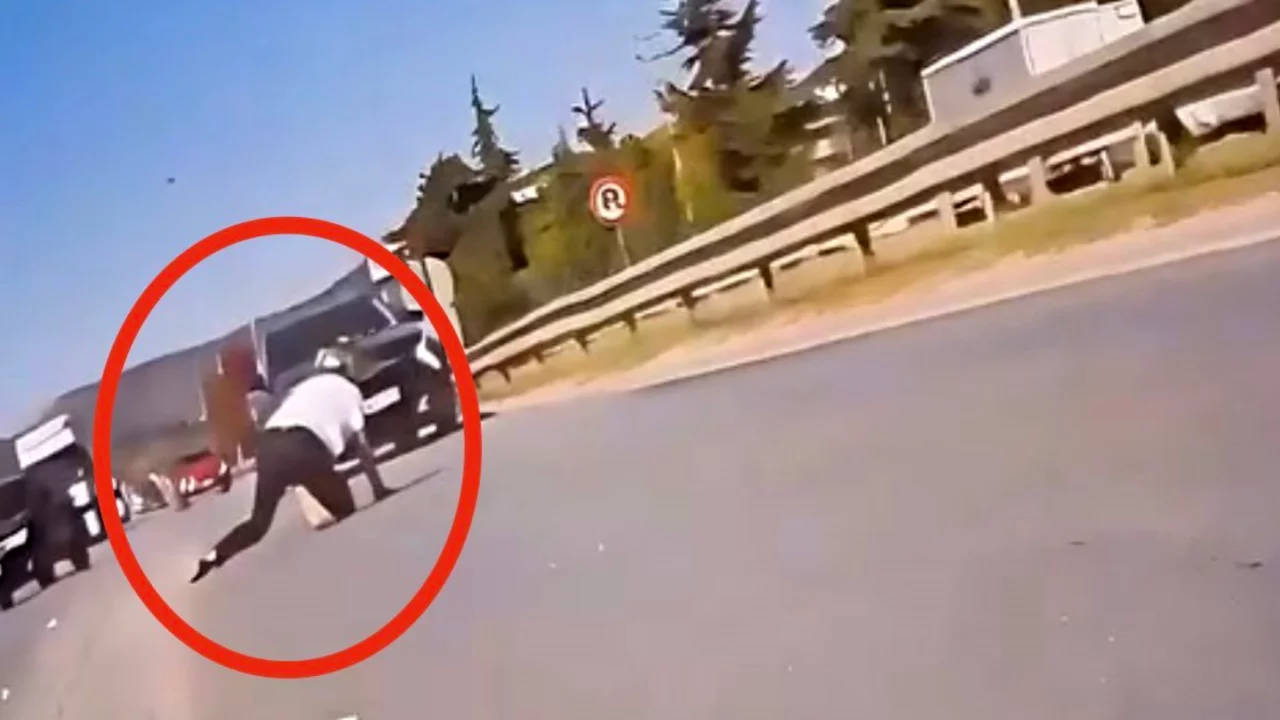 Bursa'da &ouml;l&uuml;mden d&ouml;nd&uuml;! O anlar kamerada