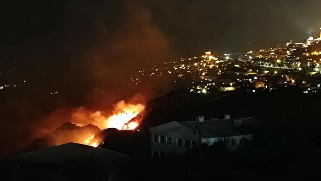 Mardin Kalesi eteklerinde yangın paniği! Ekipler seferber oldu