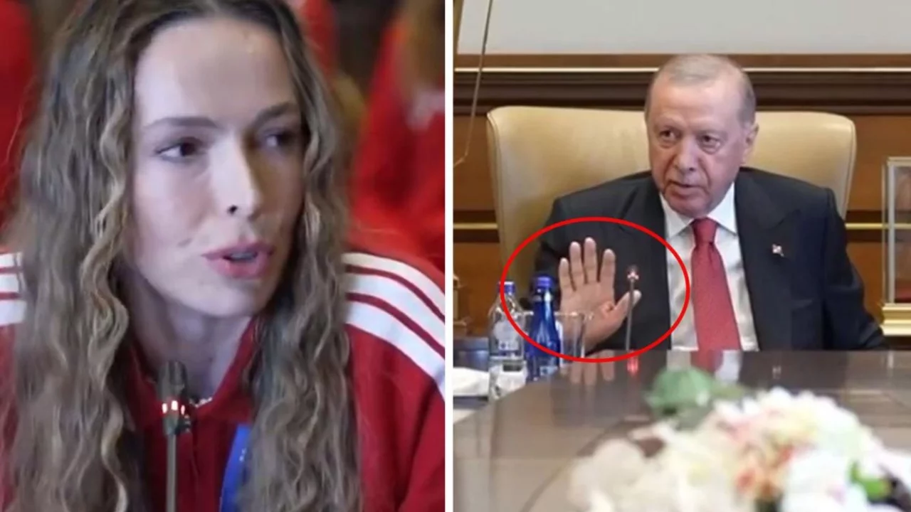 Cumhurbaşkanı Erdoğan ile Eda Erdem arasında gülümseten diyalog 