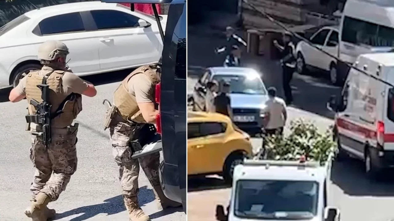 Sokak ortasında silahlı saldırı! Özel harekat polisi sevk edildi