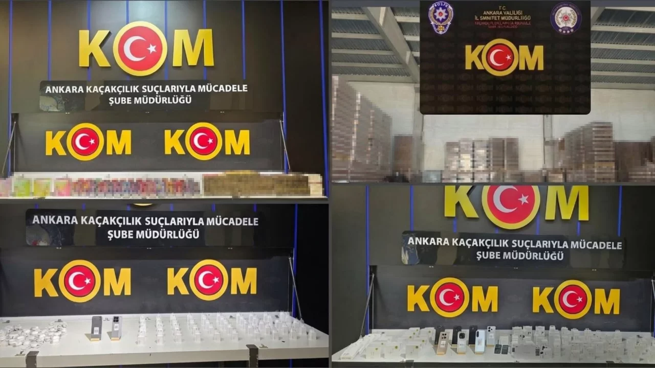 Ankara'da ka&ccedil;ak&ccedil;ılık operasyonu: Milyonlarca liralık &uuml;r&uuml;n ele ge&ccedil;irildi