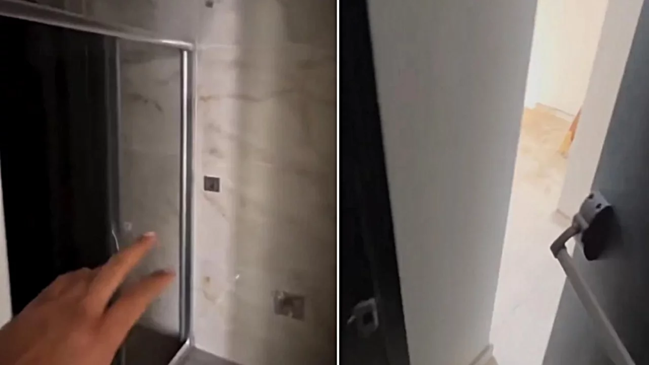 Daireyi gezerken banyoya girdi, &ccedil;ıktığı yere inanamadı!