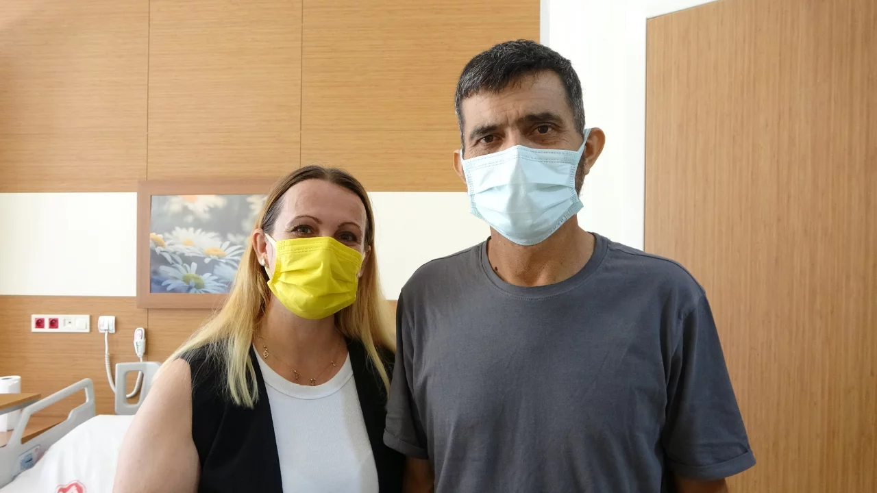 Eşinin b&ouml;breği ile hayata tutundu