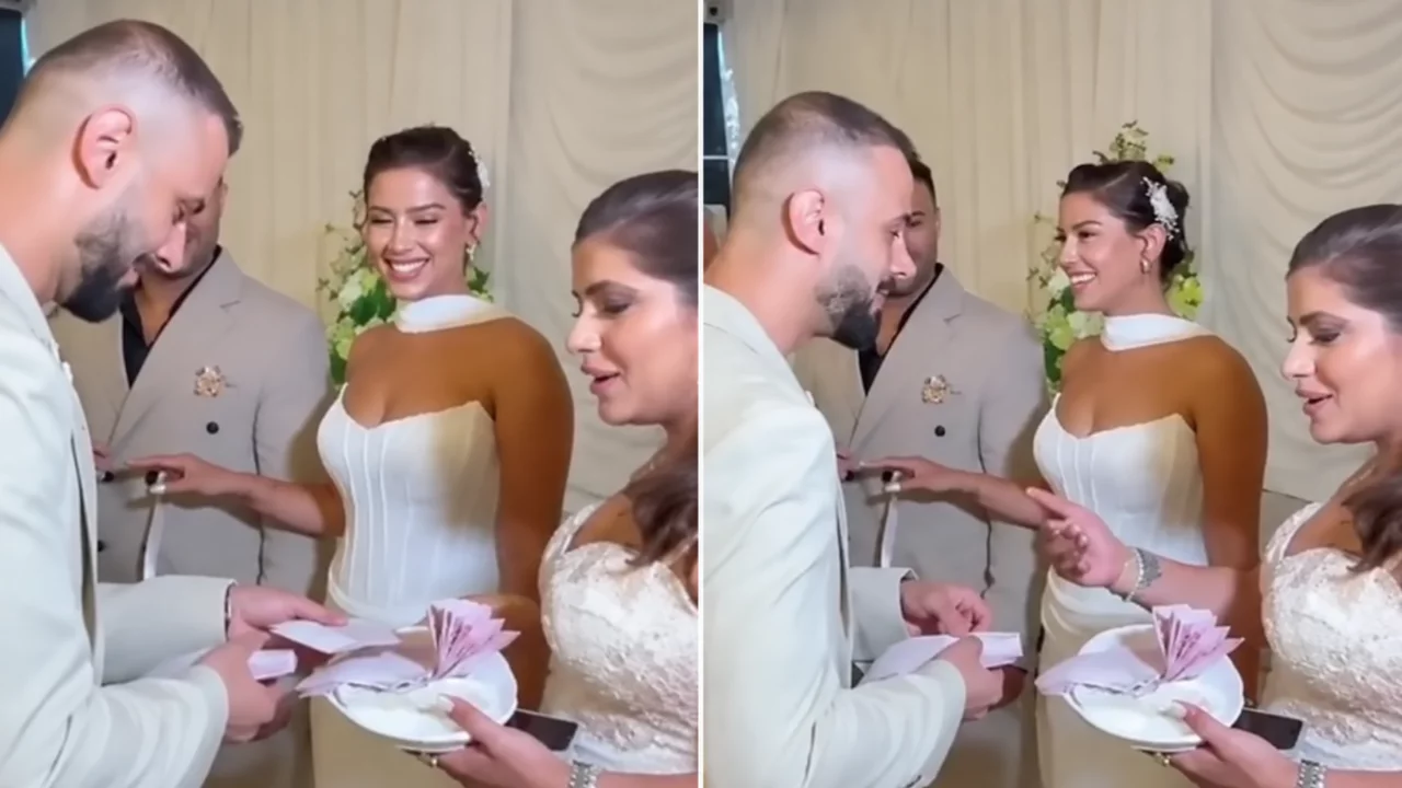 Kızılcık Şerbeti'nin Aylin'i Hamide Akkuş nişanlandı! Para dolu tepsi dikkat çekti