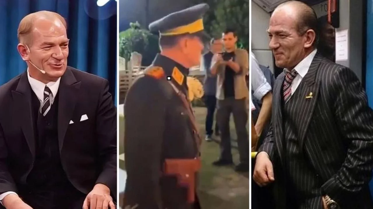 Atat&uuml;rk'e benzeyen şahısların kavgası