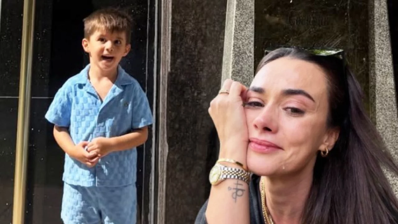 Hande Soral oğlunu okula bıraktı, gözyaşlarını tutamadı! "Bana oryantasyon yapılmadı"