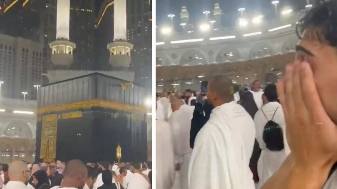 Galatasaraylı taraftar Kabe'de Fenerbah&ccedil;e i&ccedil;in &ouml;yle bir dilekte bulundu ki...