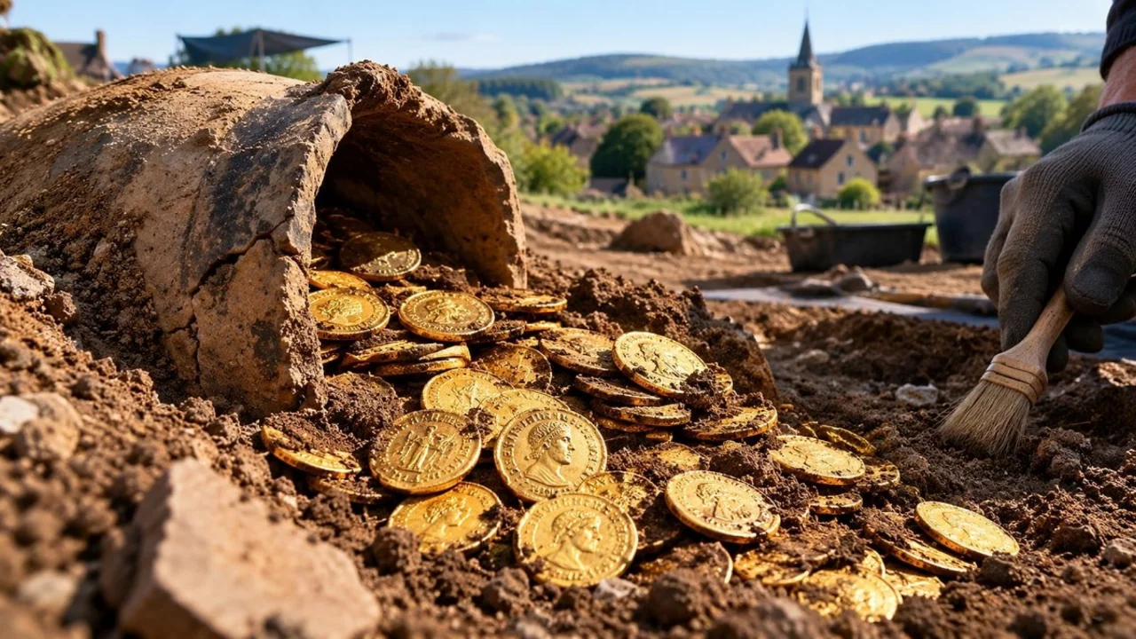 K&ouml;y&uuml;n ortasında saklı hazine bulundu! Değeri tam 308.600 Euro!