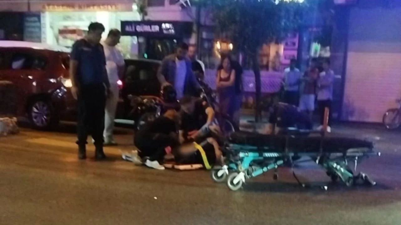 Aydın'da motosiklet ve otomobil çarpıştı: 1 kişi yaralandı