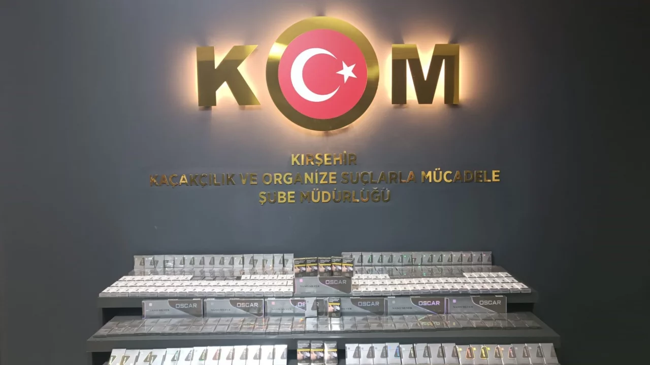 Kırşehir'de gümrük kaçağı sigara ele geçirildi