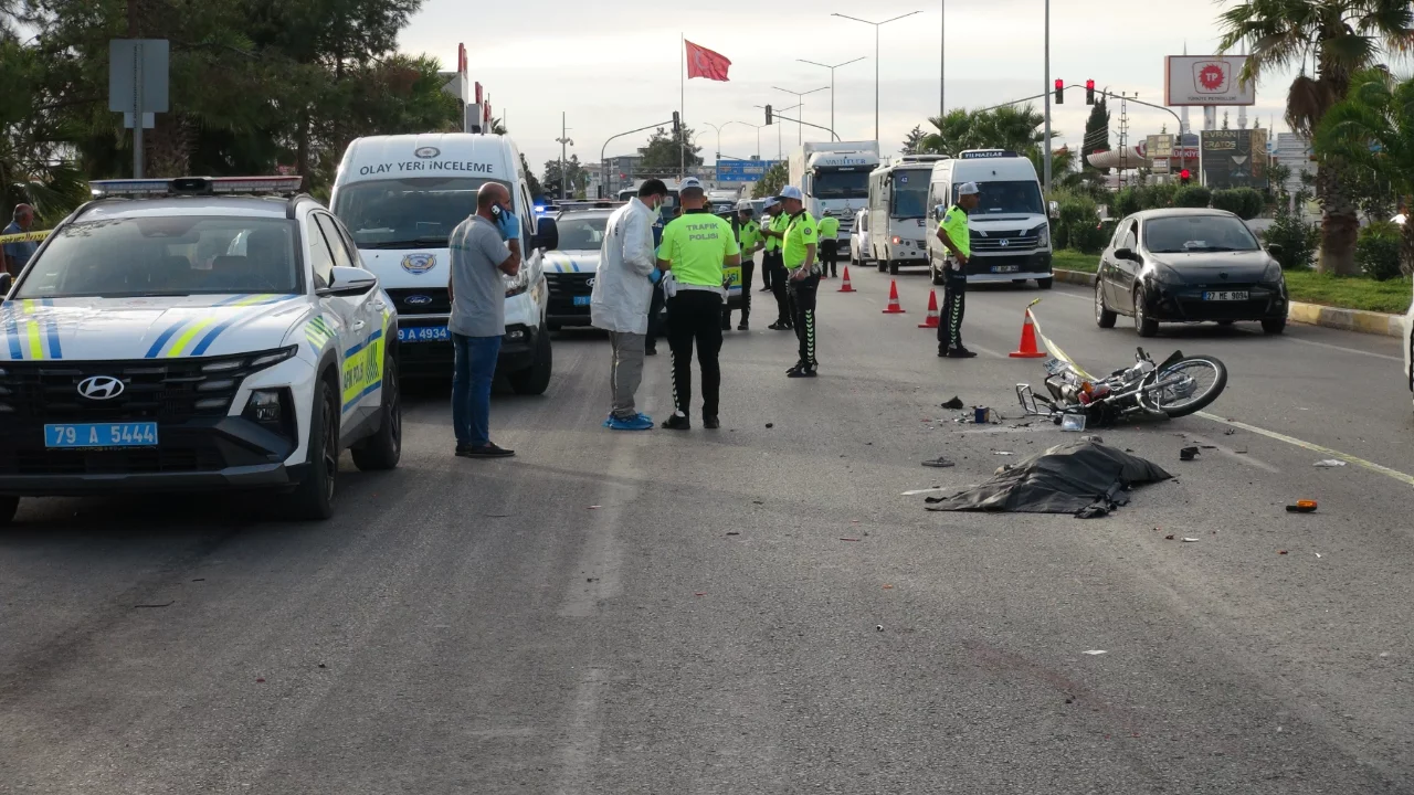 Kilis'te beton mikseri ile motosiklet çarpıştı: 55 yaşındaki sürücü hayatını kaybetti