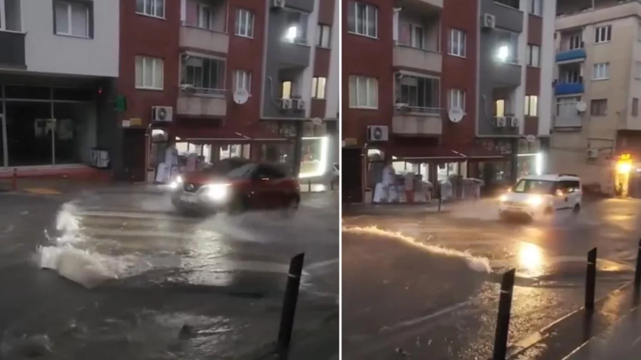 G&ouml;r&uuml;nt&uuml; Trabzon'dan! Sağanak sonrası akıllara durgunluk veren olay