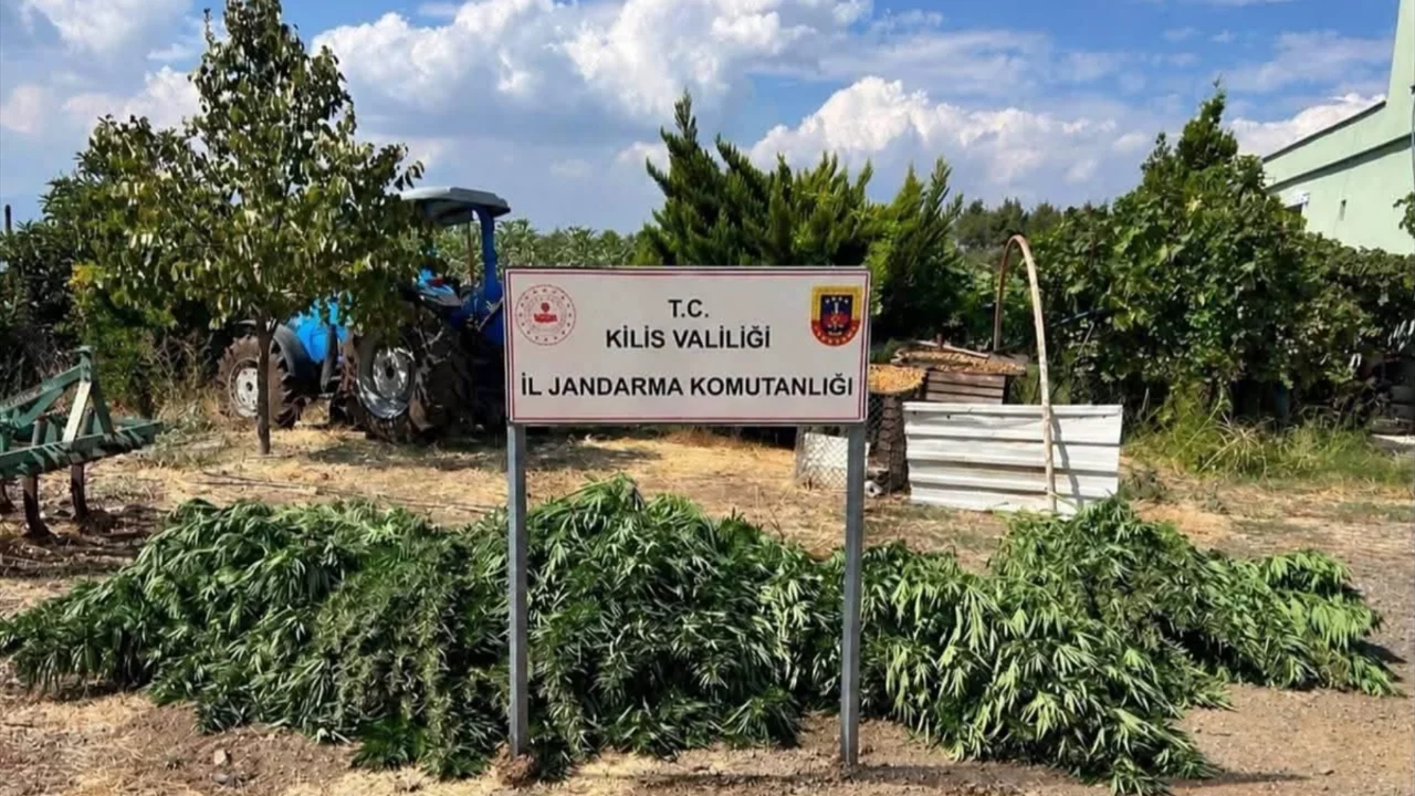 Kilis'te uyuşturucu operasyonu: Evden &ccedil;ıkanlar ekipleri şaşırttı