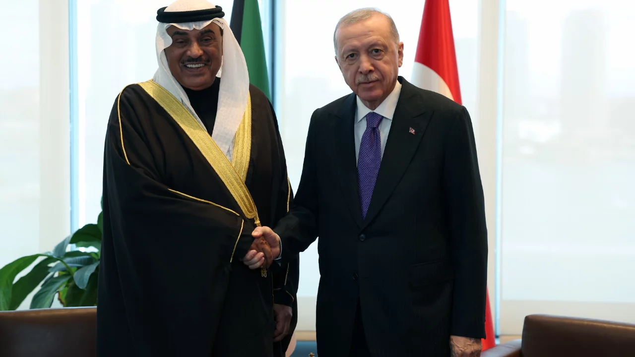 Cumhurbaşkanı Erdoğan, New York'ta Kuveyt Veliaht Prensi'ni T&uuml;rkevi'nde kabul etti