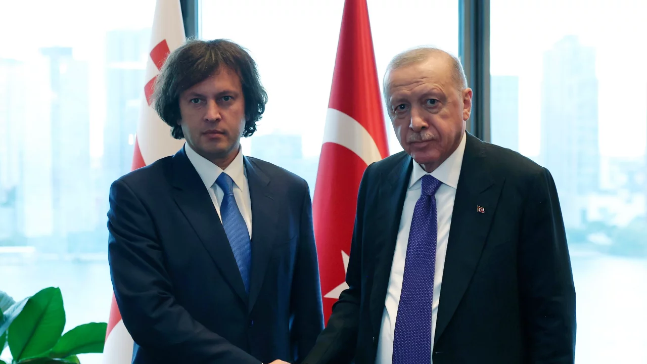 Cumhurbaşkanı Erdoğan, G&uuml;rcistan Başbakanı Kobakhidze ile g&ouml;r&uuml;şt&uuml;