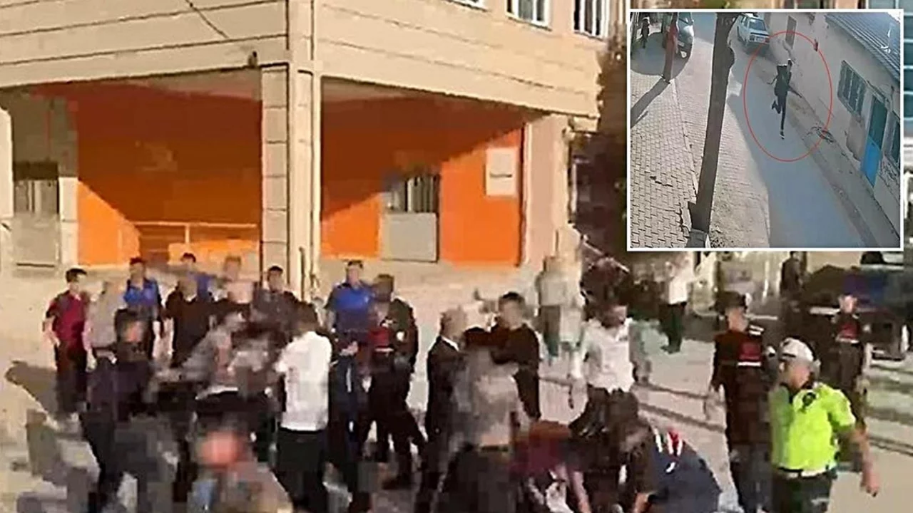 Manisa okul saldırı görüntüleri: Manisa Turgutlu okul saldırısına ait görüntüler!