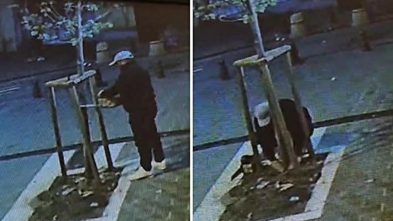 Vitrini görünmüyor diye bunu yaptı! Her şey saniye saniye kaydedildi