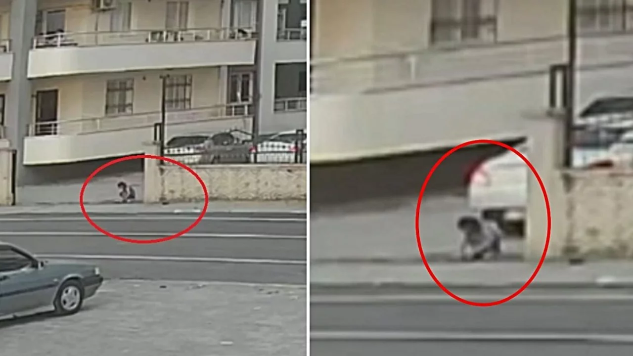 4 yaşındaki &ccedil;ocuk aracın altında kaldı! Kan donduran anlar kamerada